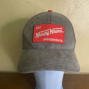 Krispy Kreme 🍩 Eat Doughnuts Hat One Size Snapback Adjustable Gray New NWOT